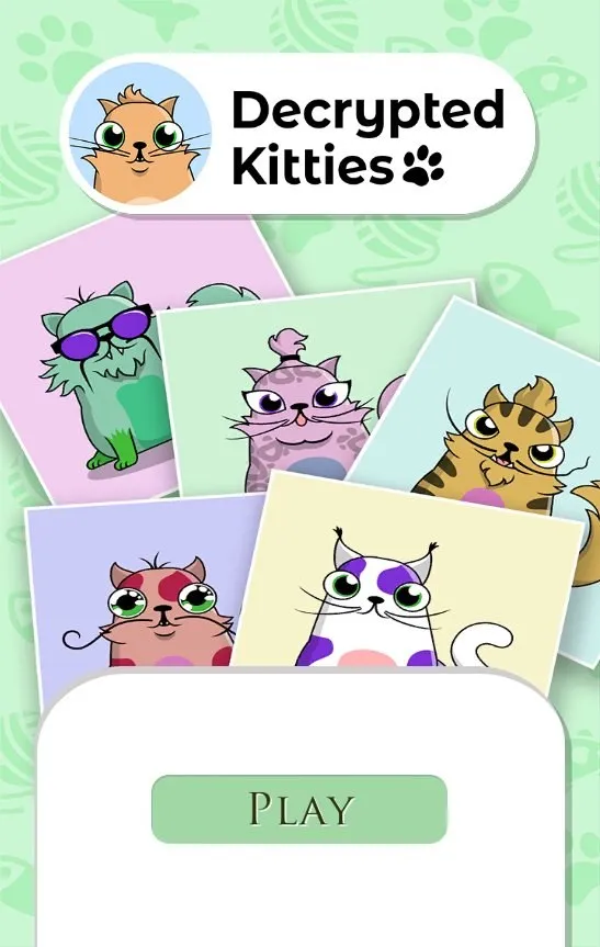 Decrypted Kitties в Google Play, декабрь 2017.